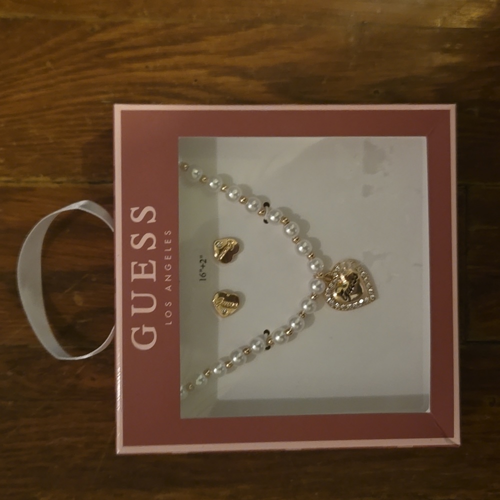 Guess Necklace and Earrings Set
